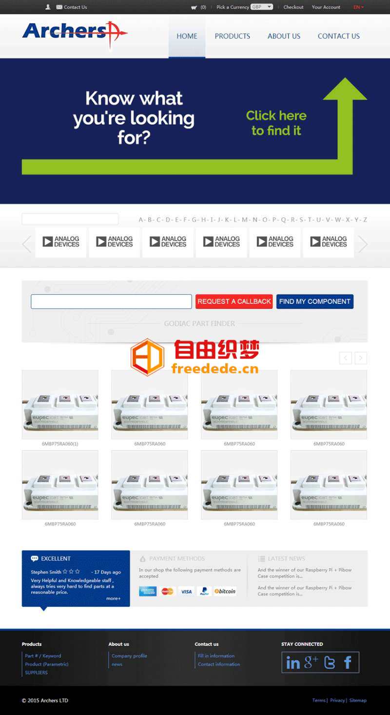 爱上源码网文章德尔诺电子科技企业网站html模板的内容插图
